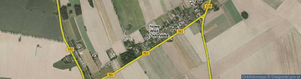Zdjęcie satelitarne Nowa Wieś Złotoryjska ul.